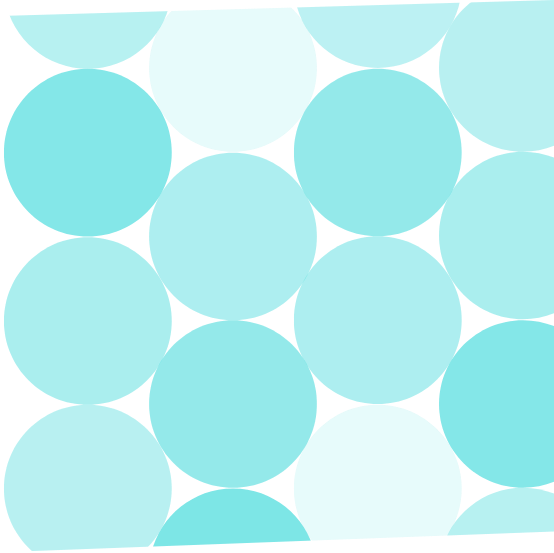 Abstract pattern of aqua green circles